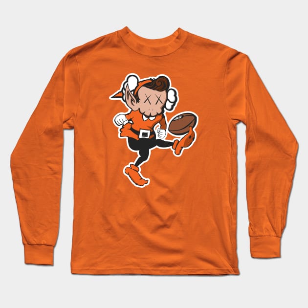 Brownie the Elf x Kaws Kicking Long Sleeve T-Shirt by mbloomstine